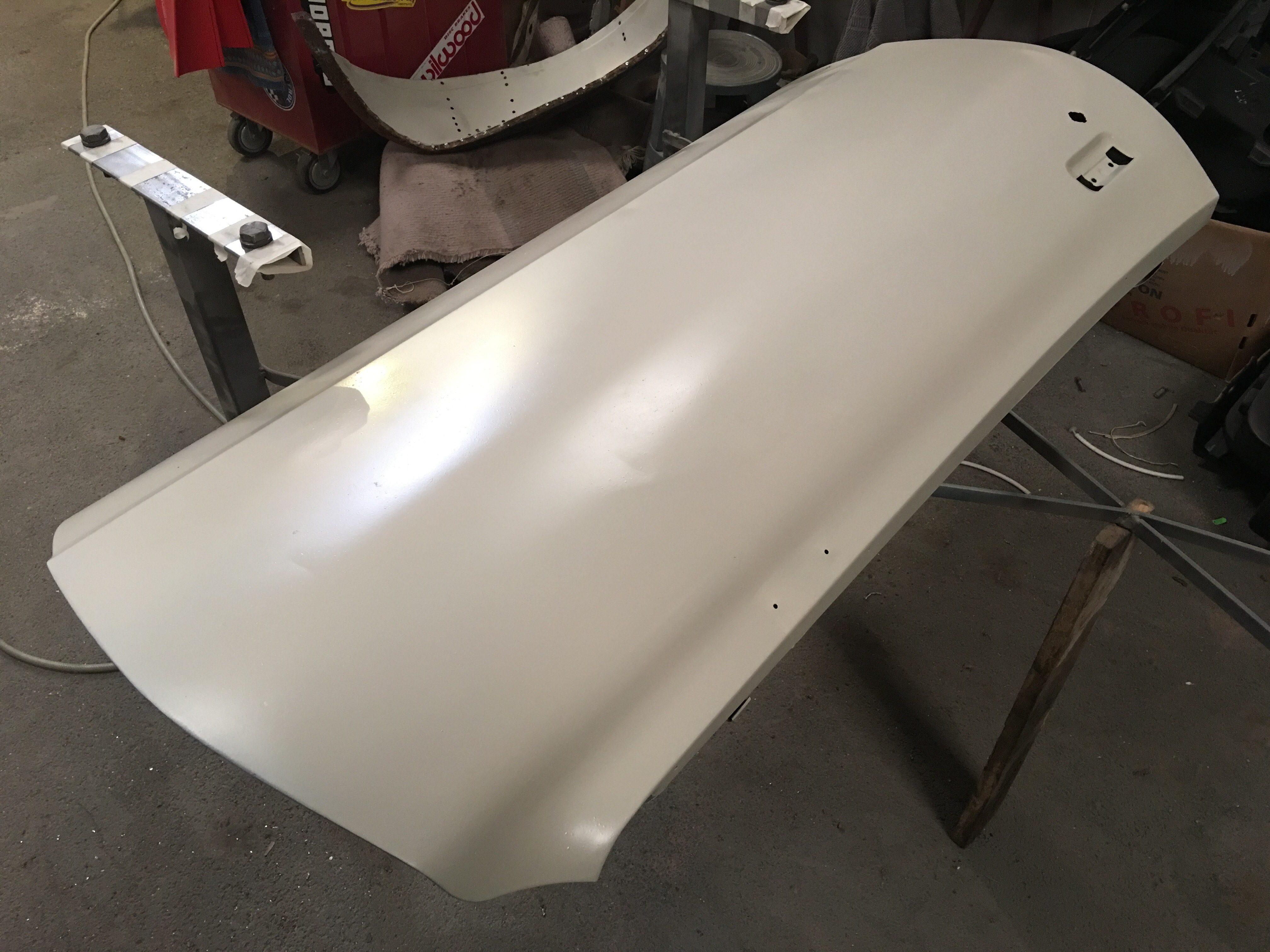 Epoxy on sandblasted parts